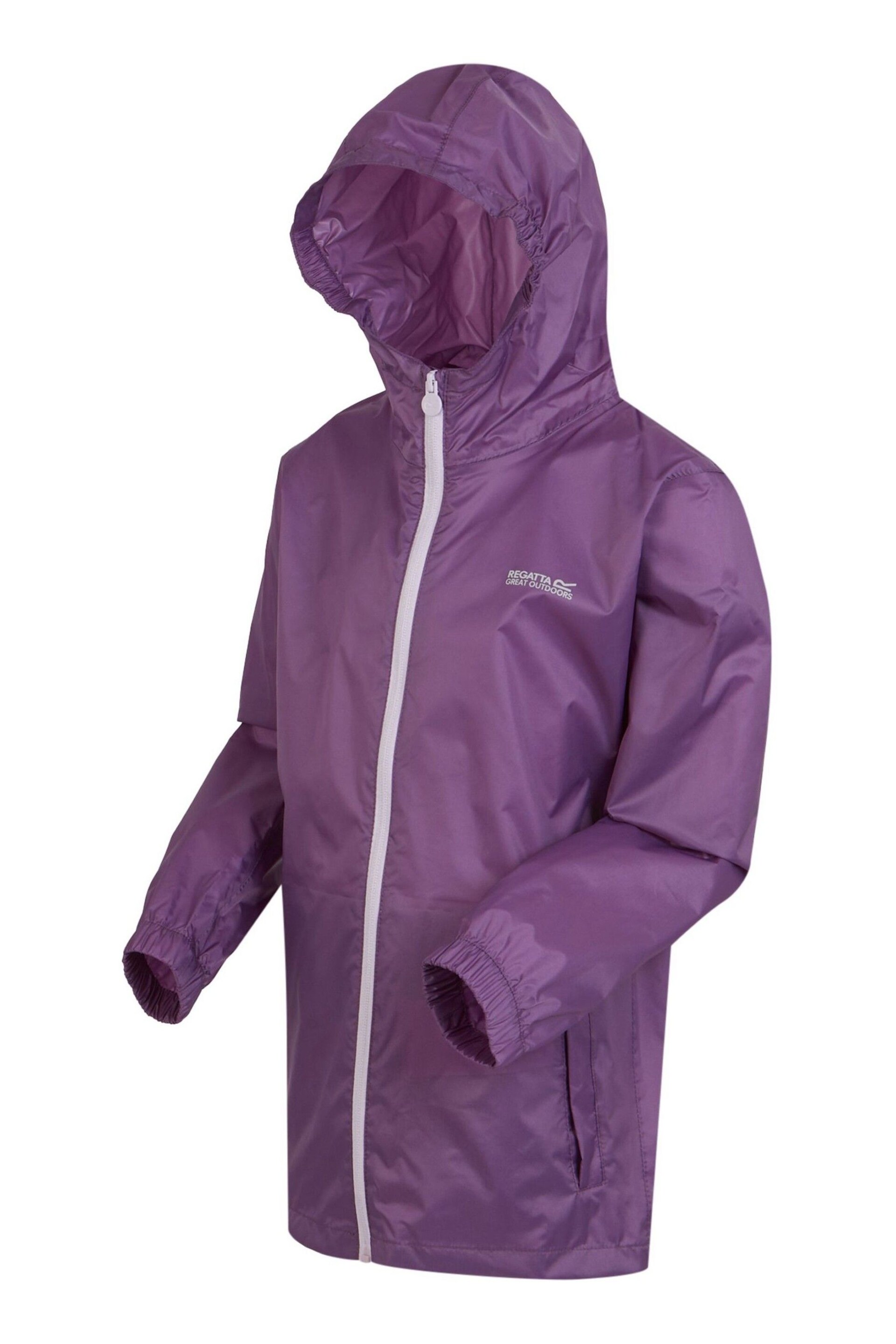 Regatta Purple Pack It III Waterproof Jacket - Image 8 of 8