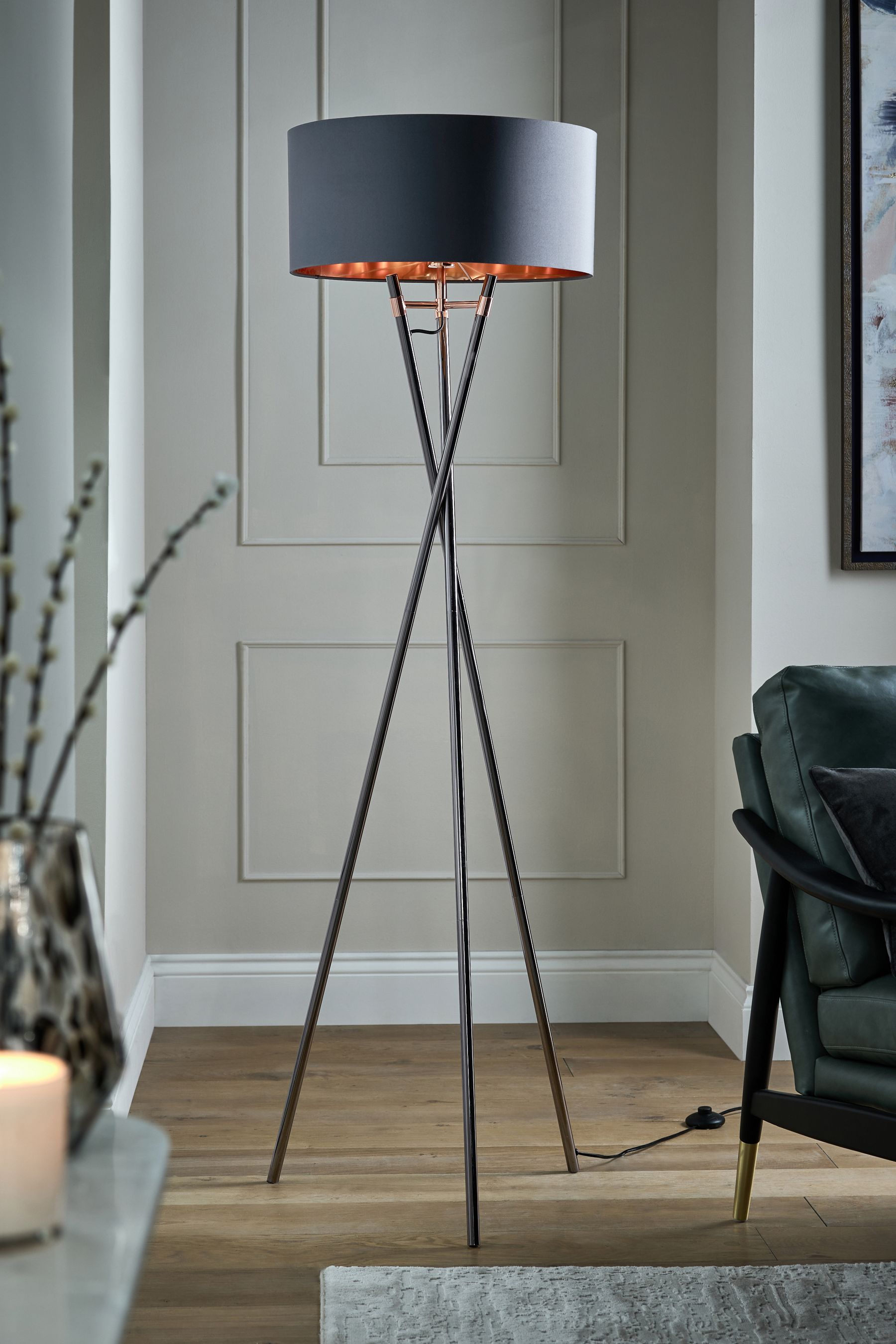 Grey Rico Floor Lamp
