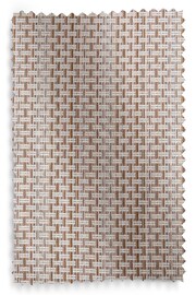 Natural/Pink Chunky Texture Eyelet Lined Curtains - Image 5 of 5