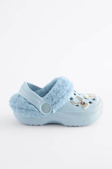 Disney Frozen Blue Warm Lined Clog Slippers