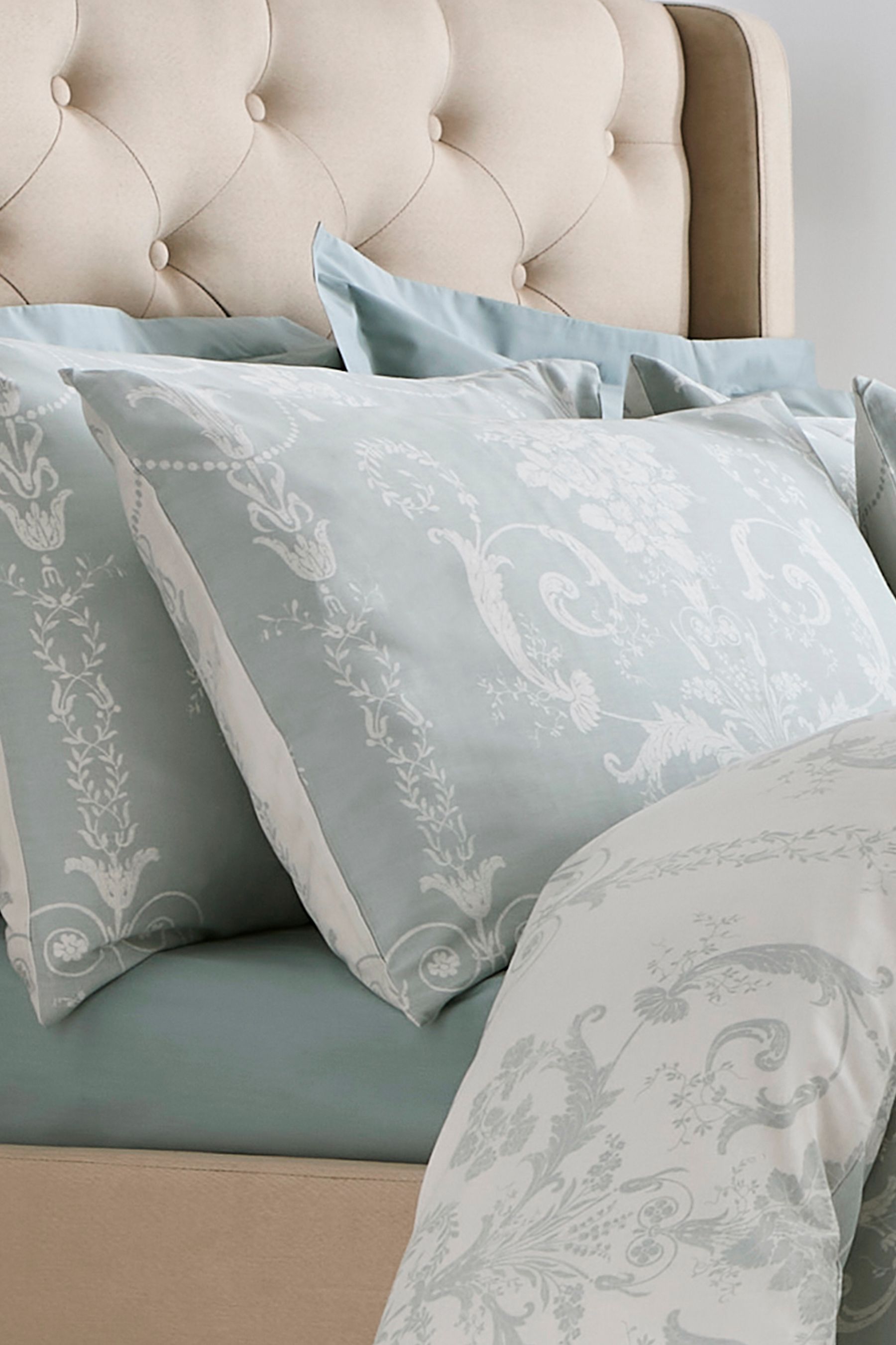 Buy Laura Ashley Set of 2 Duck Egg Blue 200 Thread Count Josette 100 Cotton Pillowcases from the Next UK online shop