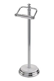 Showerdrape White Opera Freestanding Toilet Roll Holder - Image 2 of 2