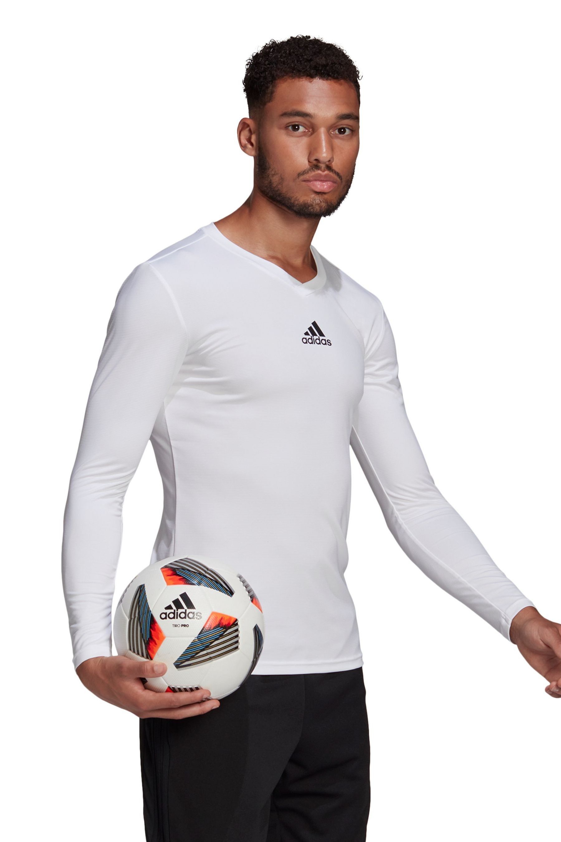 Buy adidas White Football Teamwear Base Layer Long Sleeve Top from