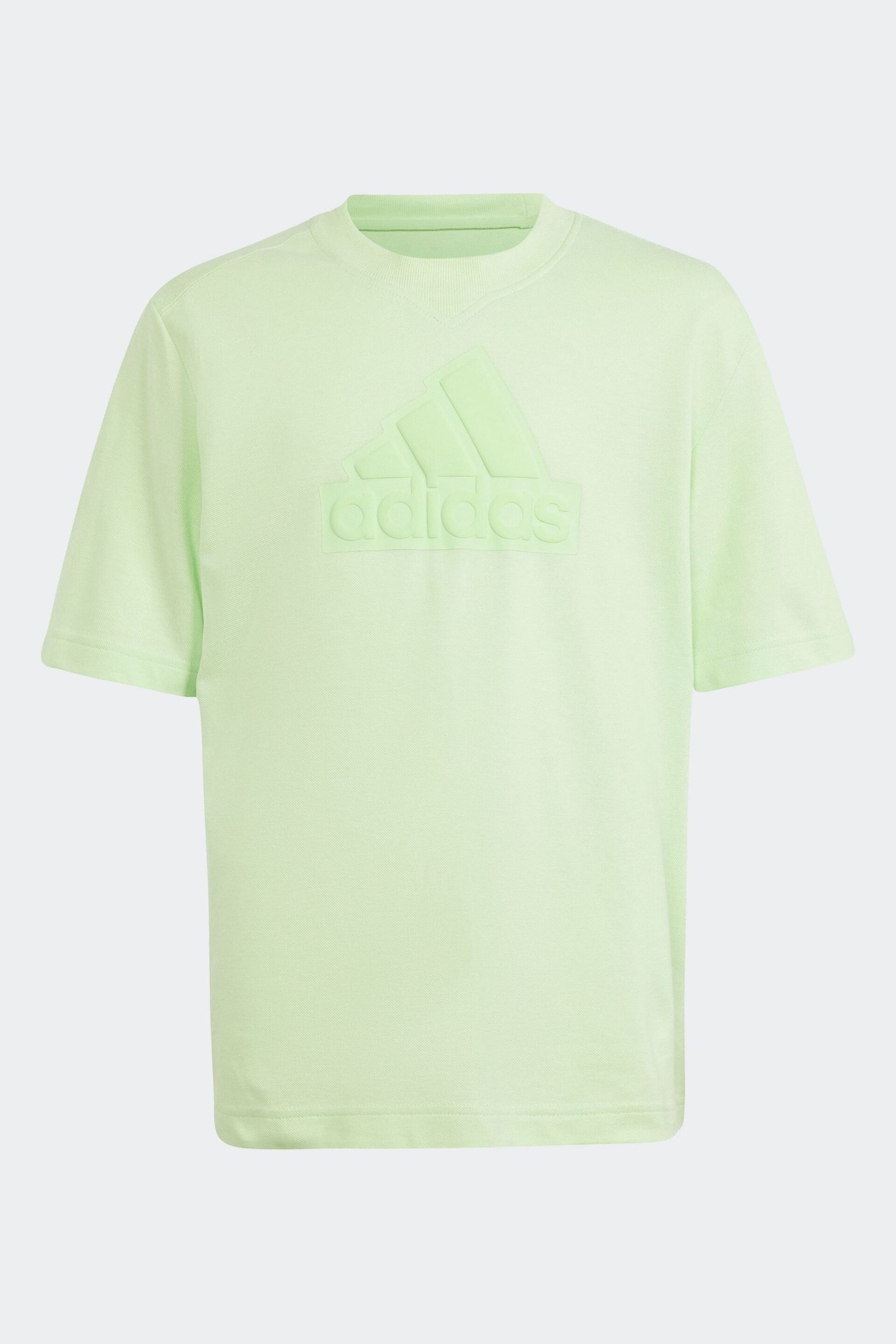 adidas Green Sportswear Future Icons Logo Piqué T-Shirt - Image 1 of 5