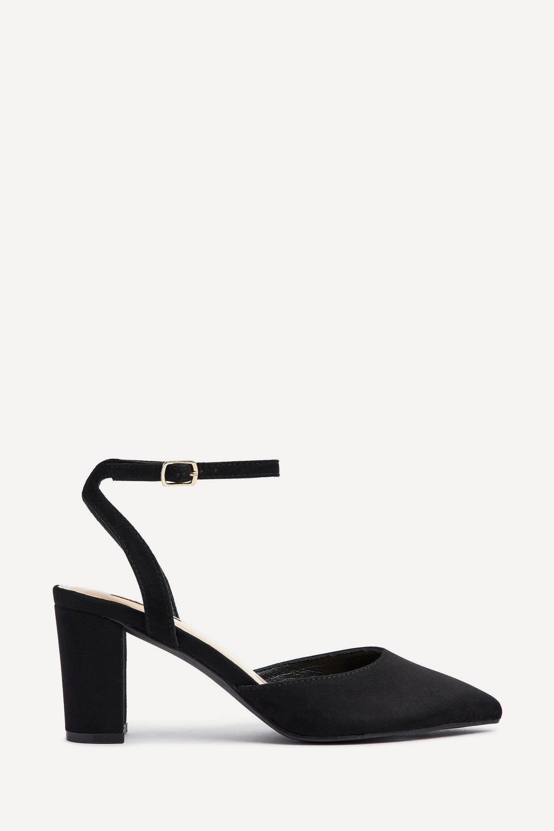 Open black hot sale heels