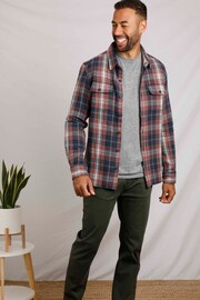 Weird Fish Blue Dawson Checked Overshirt - Image 1 of 7