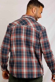 Weird Fish Blue Dawson Checked Overshirt - Image 2 of 7