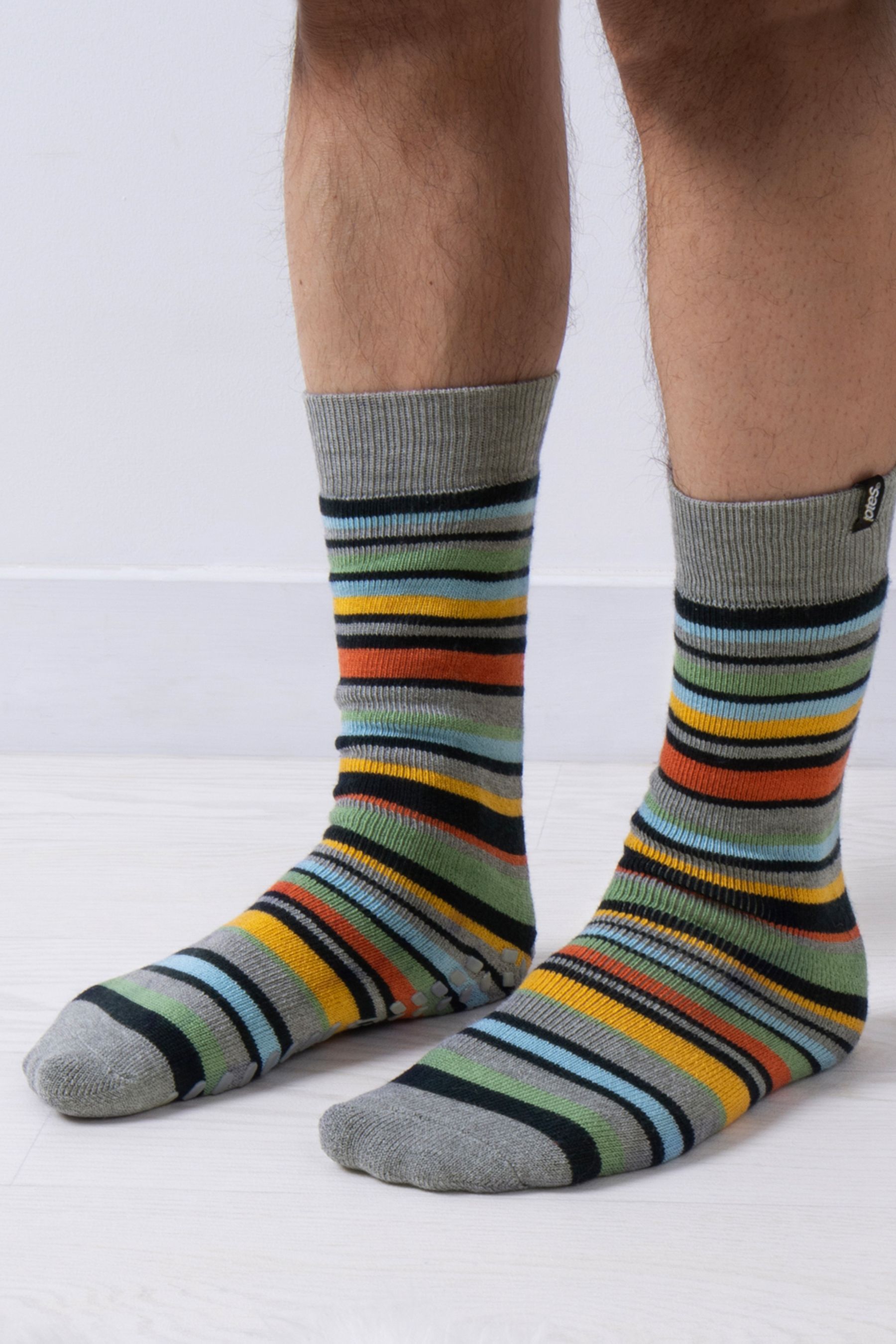 Totes Natural Mens Toasties Original Slipper Socks Pack Of 2