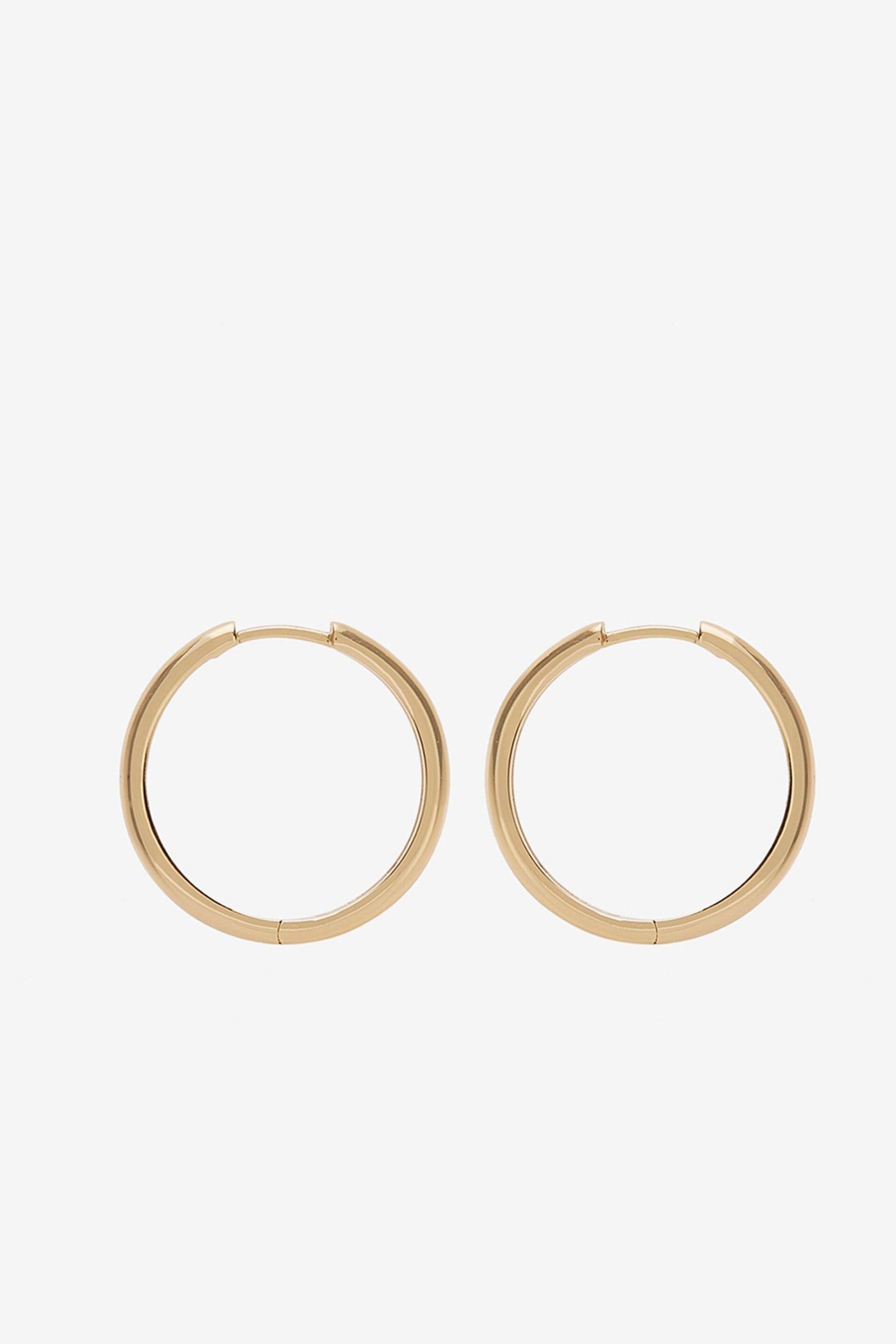 Mint Velvet Gold Plated Hoop Earrings - Image 3 of 3