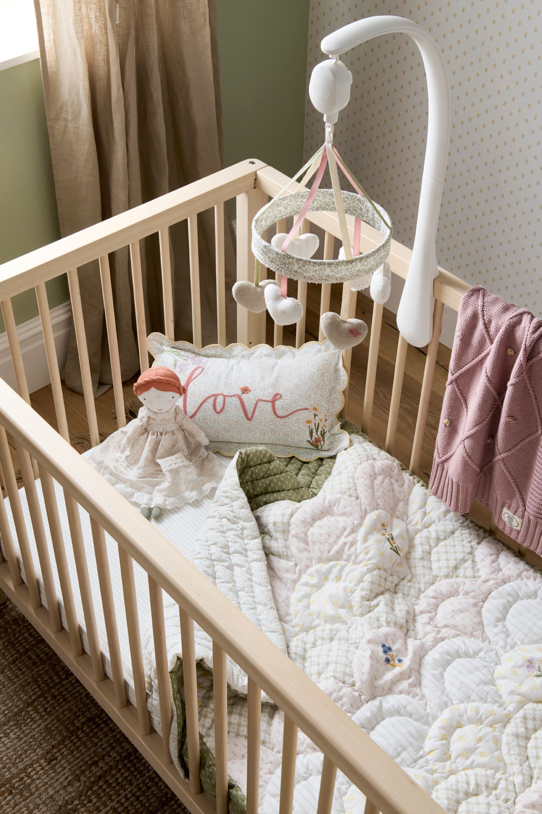 Buy Mamas Papas x Laura Ashley 2 Pack Gingham Gingham Fitted Cot Bed Sheets from the Next UK online shop