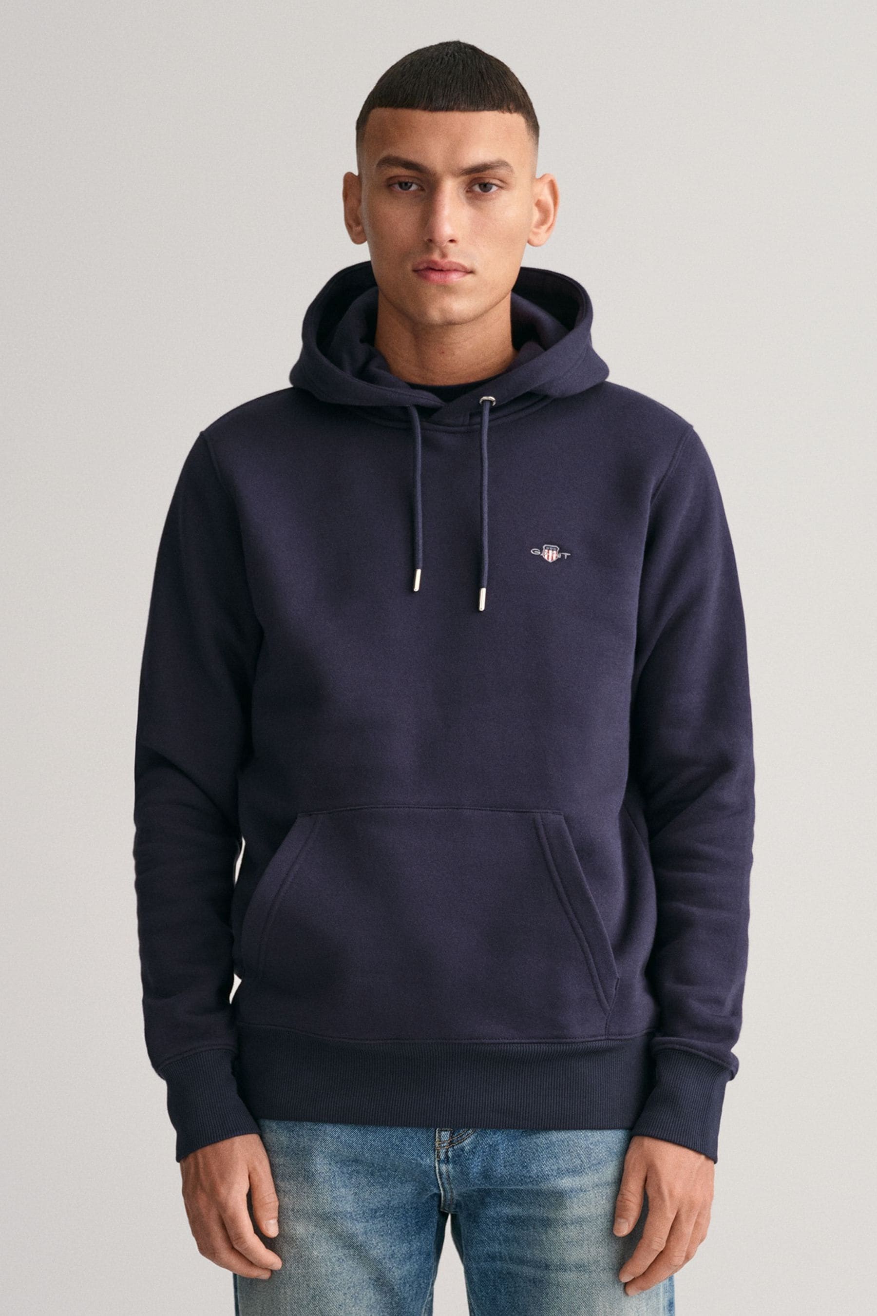 Gant navy hoodie best sale