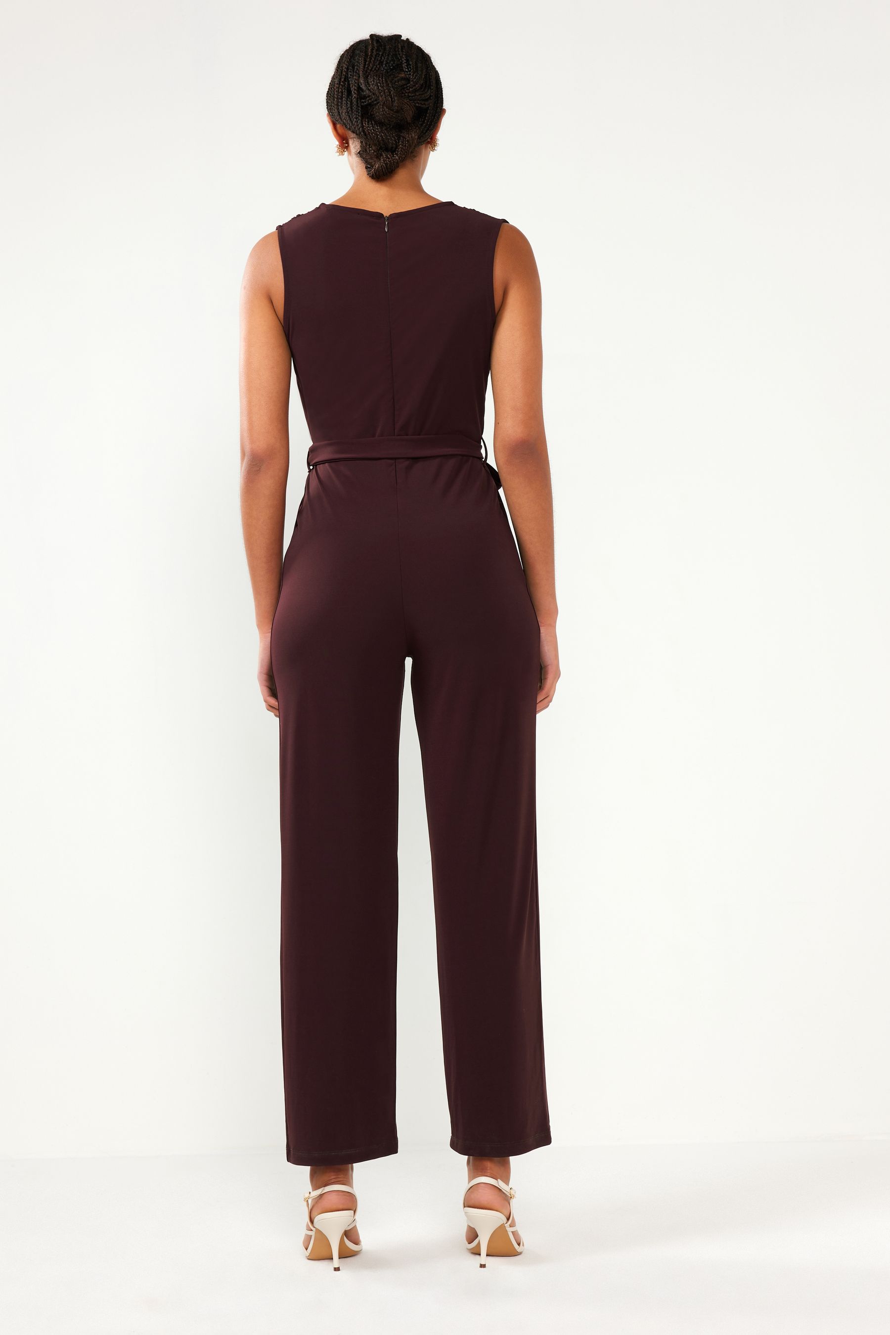 Dark purple jumpsuit sales