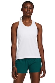 Under Armour Fly By 3 Shorts White Streaker Tank - Image 1 of 4