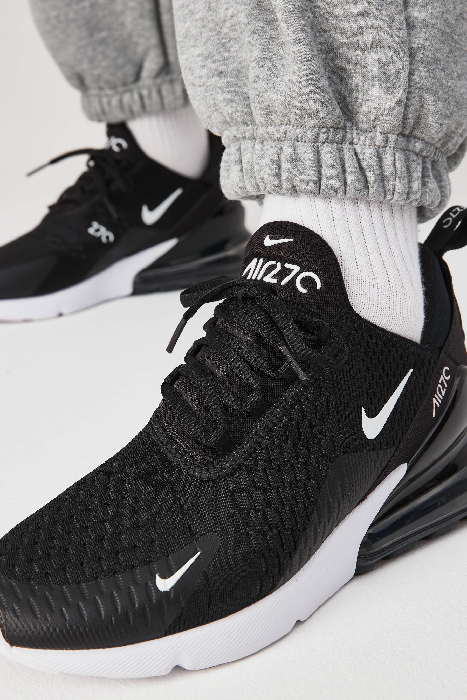 Nike Black White Air Max 270 Trainers