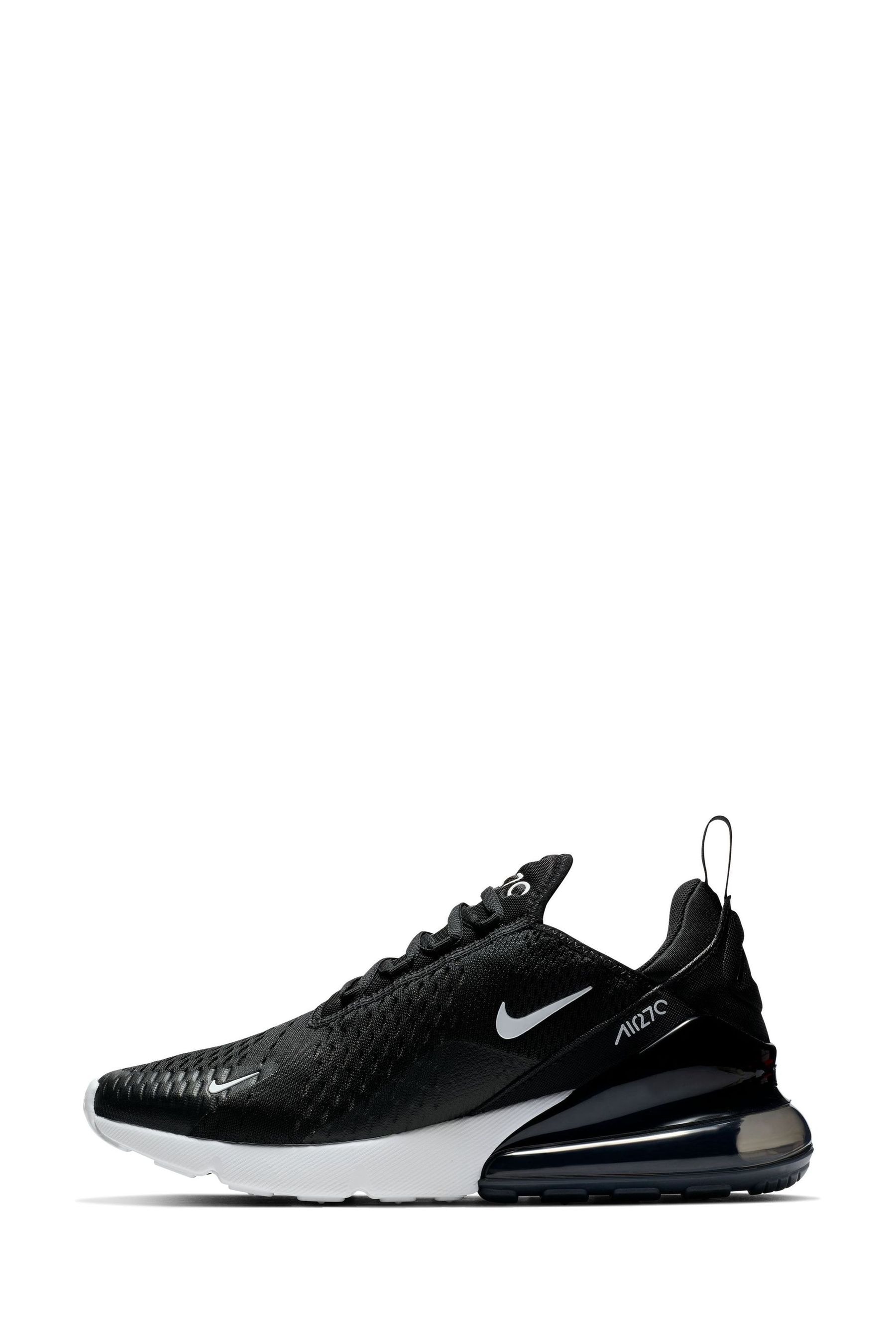 Buy Nike Black White Air Max 270 Trainers from the Next UK online shop