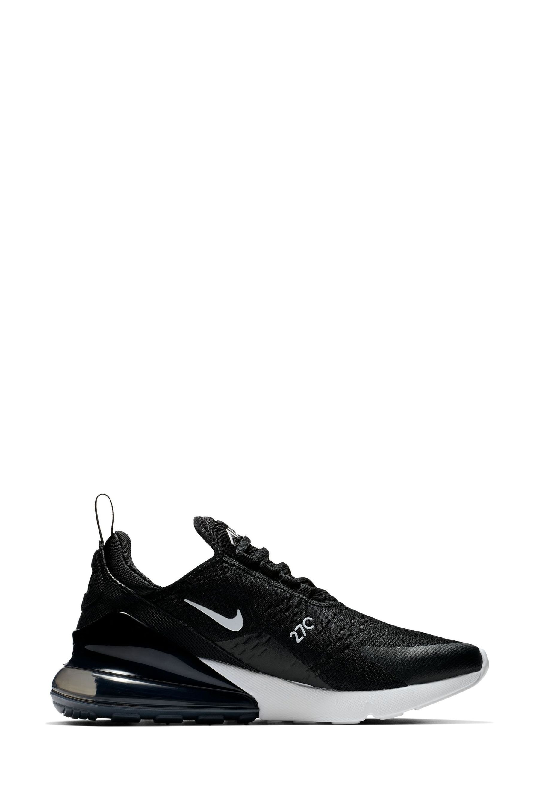 Nike 270 air max black and white hotsell