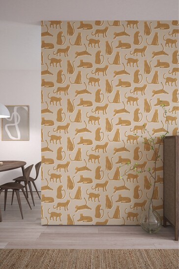 Scion Orange Lionel Cheetah Wallpaper Wallpaper
