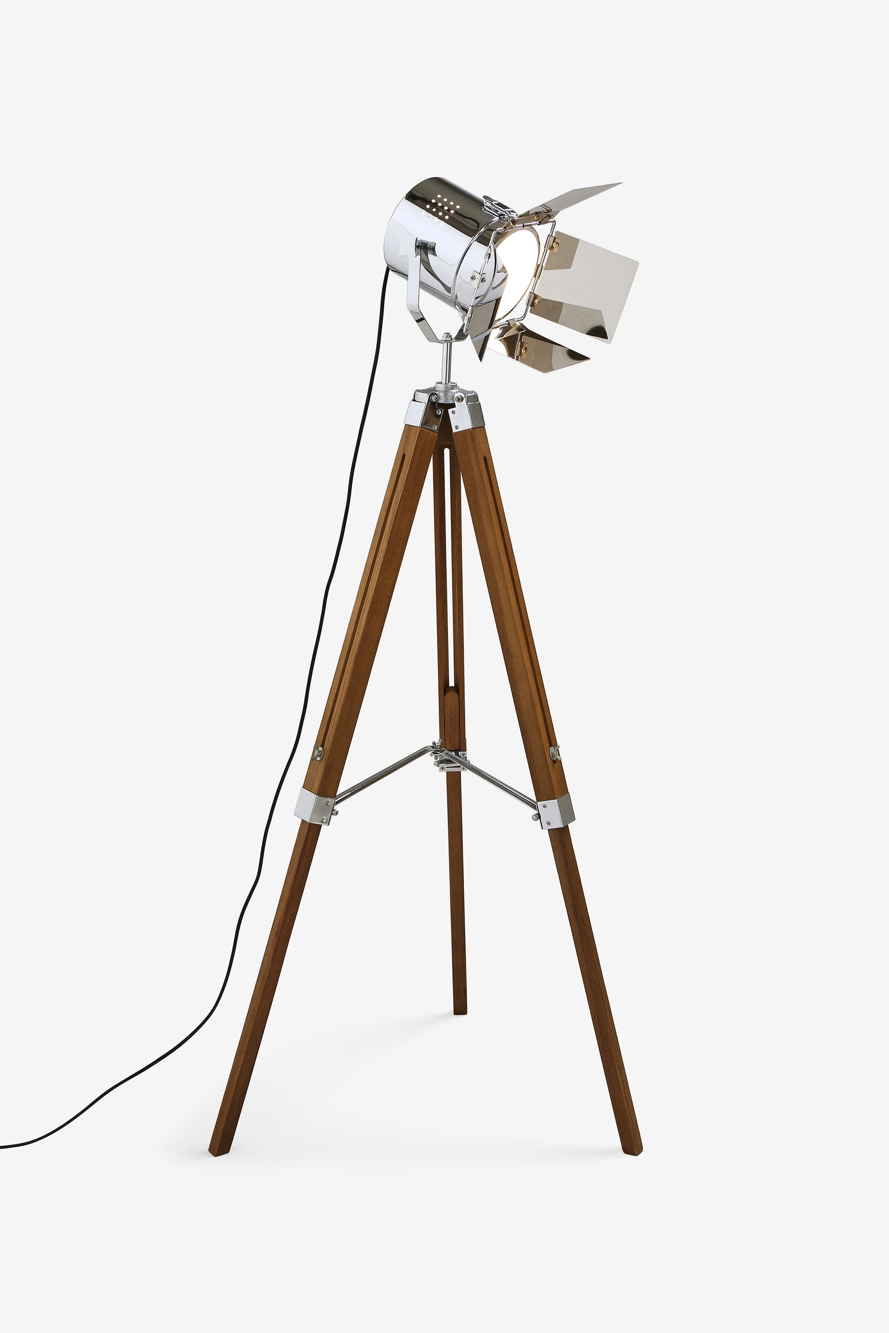 Buy Natural Henley Wood Tripod Floor Lamp from the Next UK online shop
