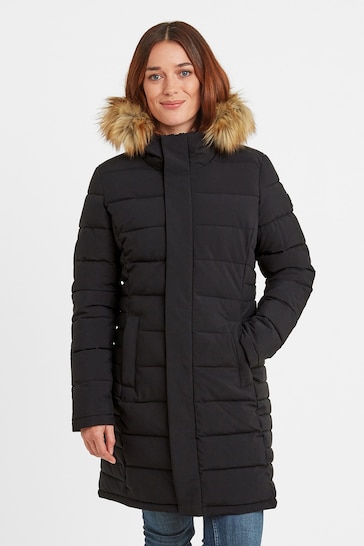 Buy Tog 24 Firbeck Womens Black Long Insulated Jacket from the Next UK ...
