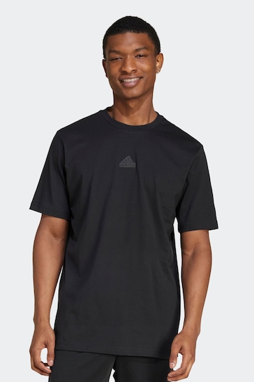 adidas Black Home of The 3 Stripes Graphic T-Shirt