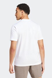 adidas White Multi Logo Graphic T-Shirt - Image 2 of 15