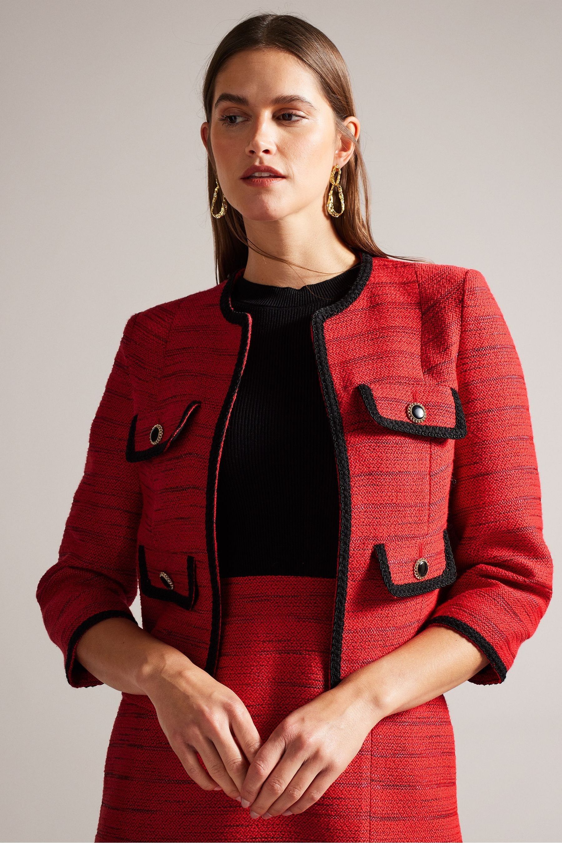 Ted baker red blazer discount