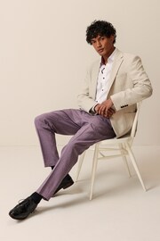 Neutral Soft Touch Herringbone Blazer - Image 2 of 10