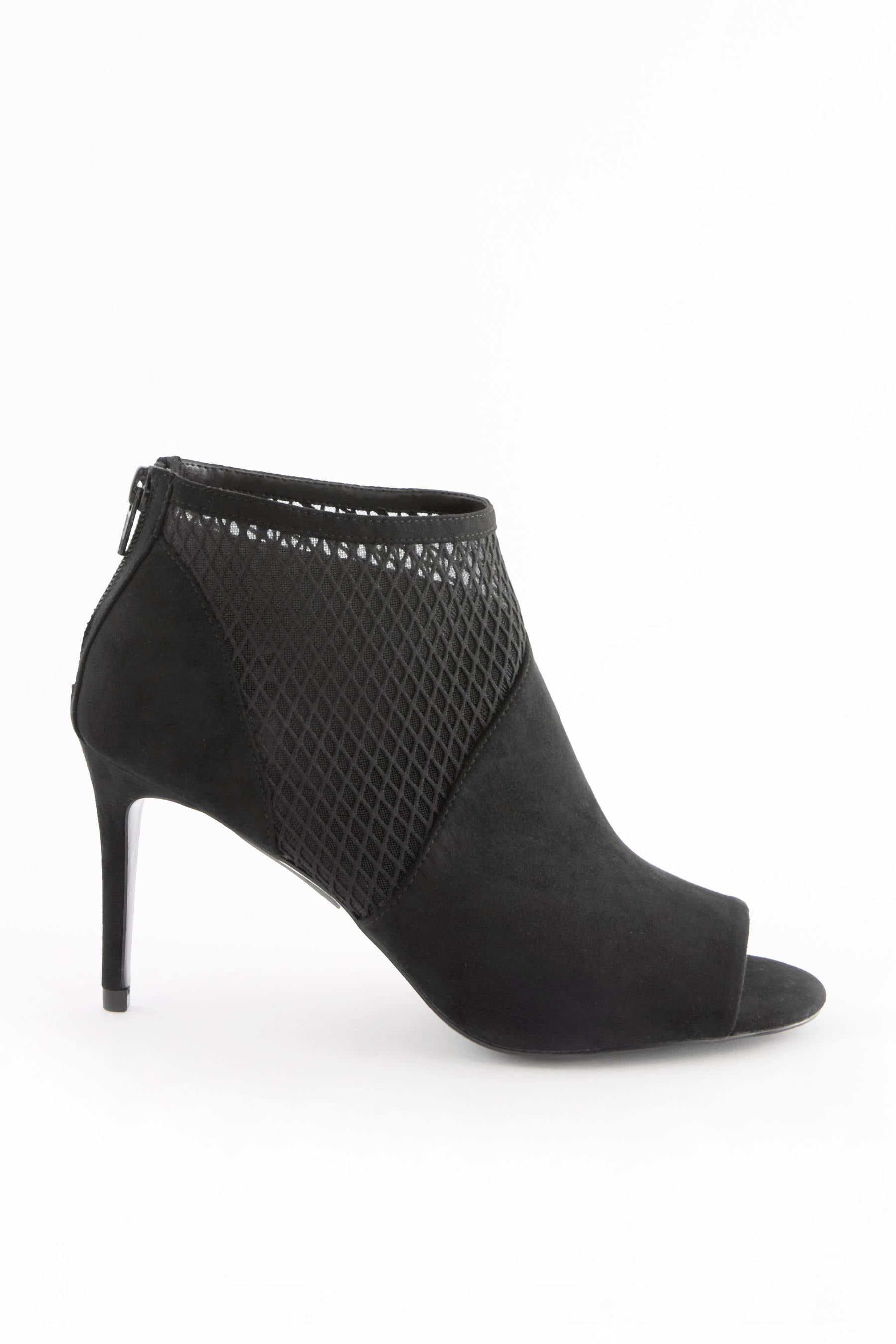 Mesh new arrivals booties black