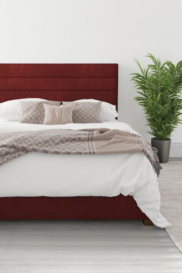 Aspire Furniture Bordeaux Red Kelly Ottoman Bed
