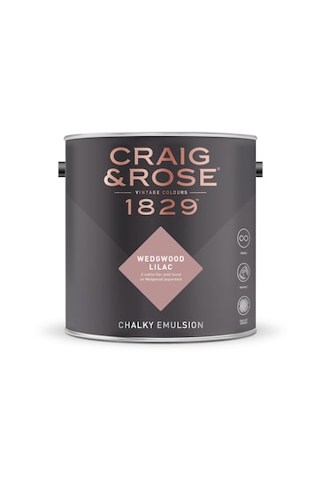Craig & Rose Pink Chalky Emulsion Wedgwood Lilac 2.5Lt Paint