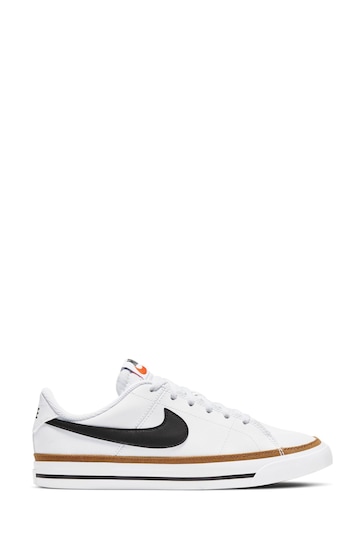 Nike White/Black Youth Court Legacy Trainers