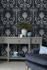 Laura Ashley Midnight Josette 10M Wallpaper - Image 2 of 4