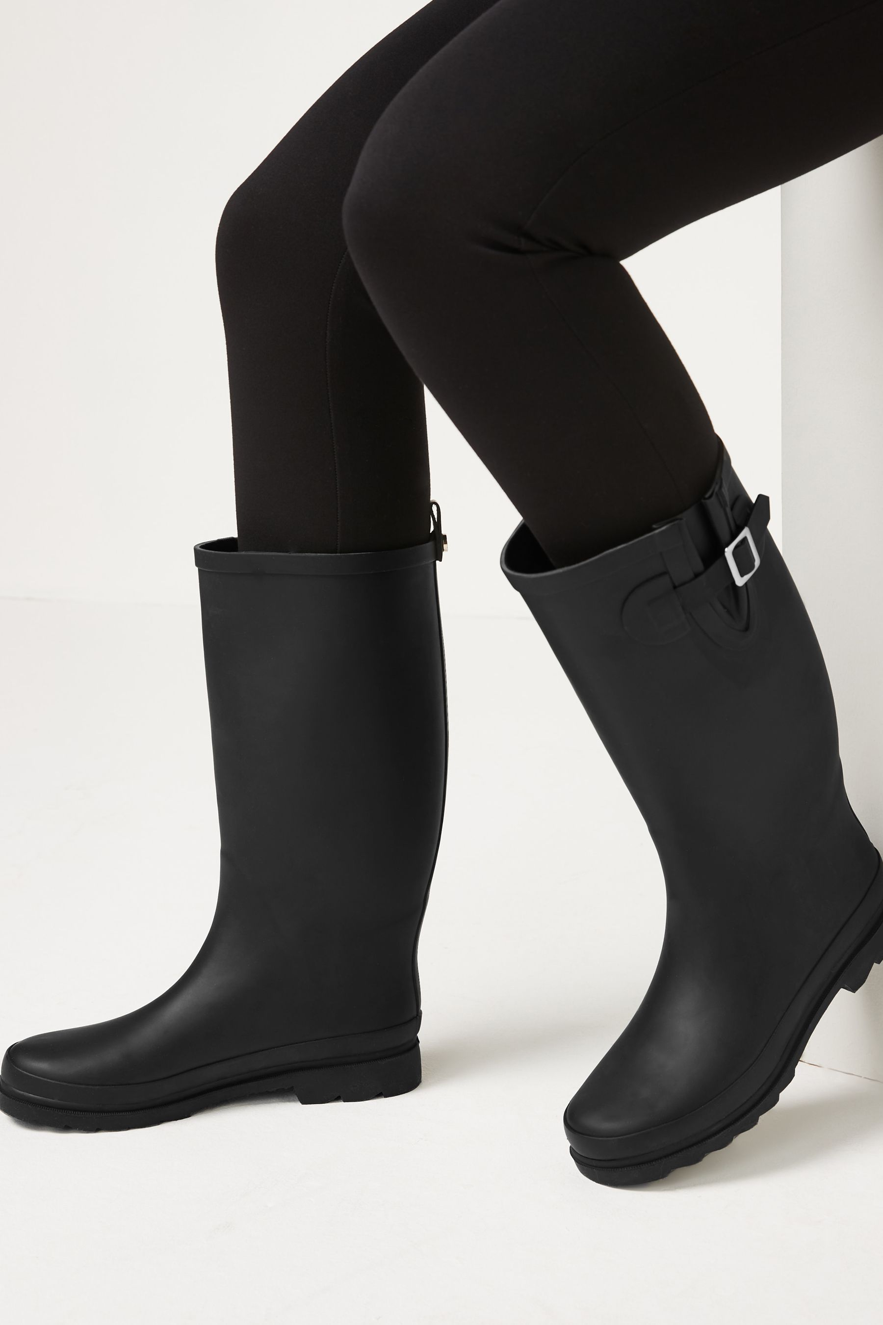 Cheap black wellies ladies clearance