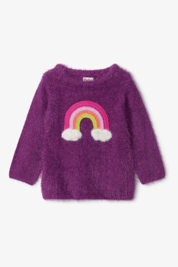 Hatley Purple Somewhere Over Fuzzy Sweater