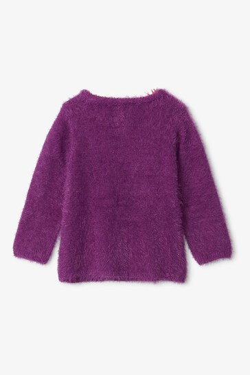 Hatley Purple Somewhere Over Fuzzy Sweater