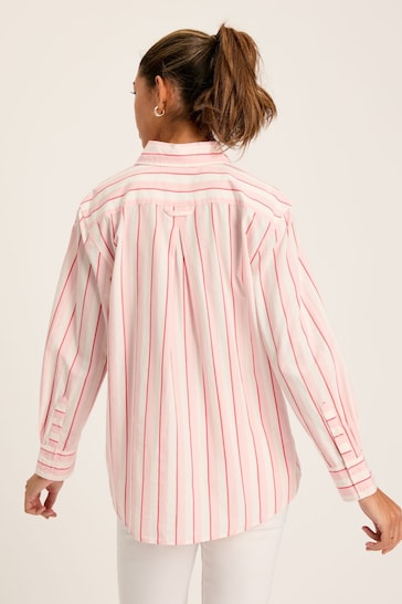 Joules Amilla Pink/White Striped Cotton Shirt