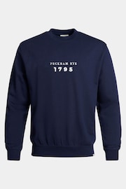 Peckham Rye Blue 100% Cotton Graphic Sweatshirt - Image 5 of 7