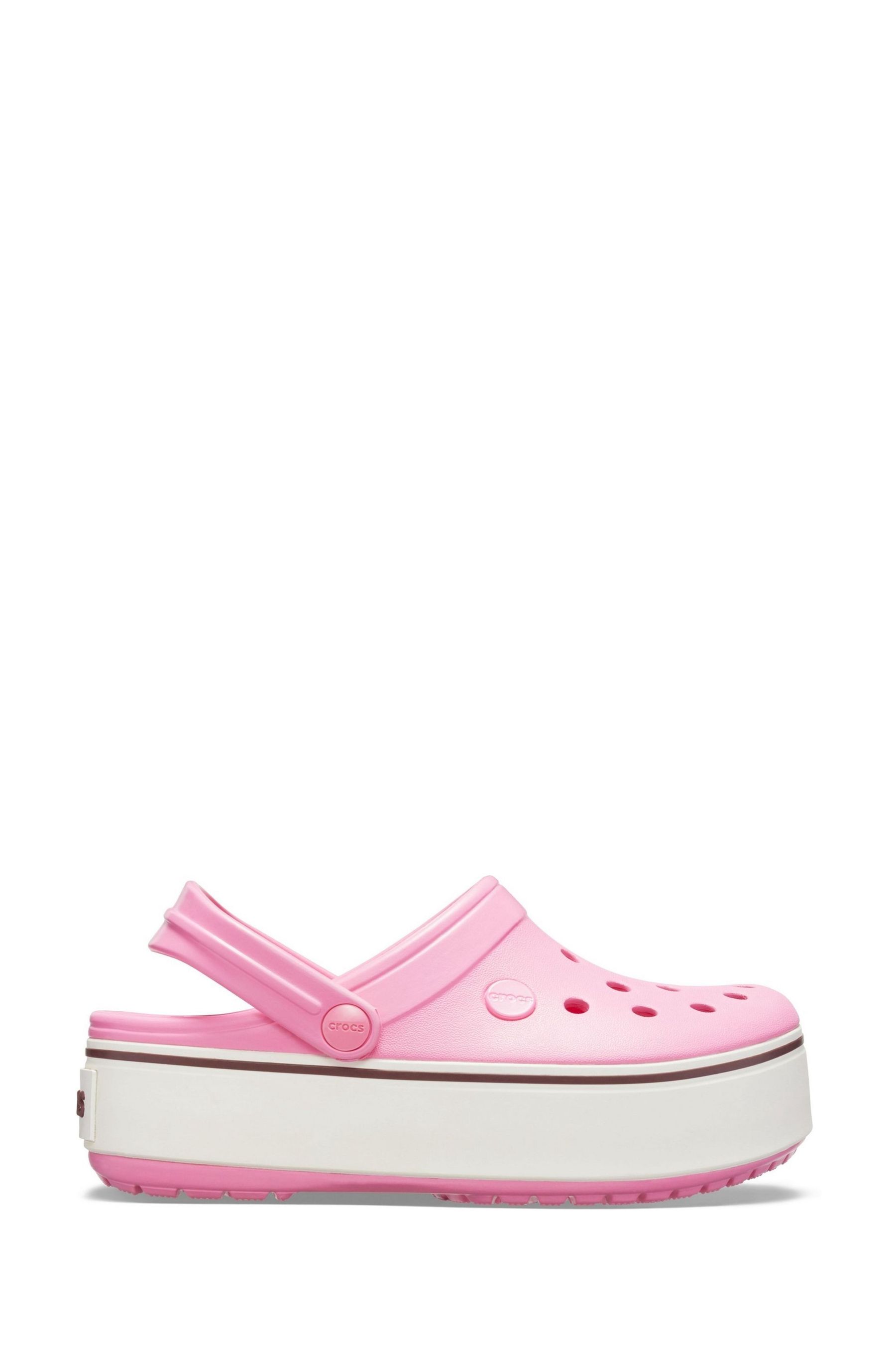 Buy Crocs Pink Crocband Platform Clogs from the Next UK online shop