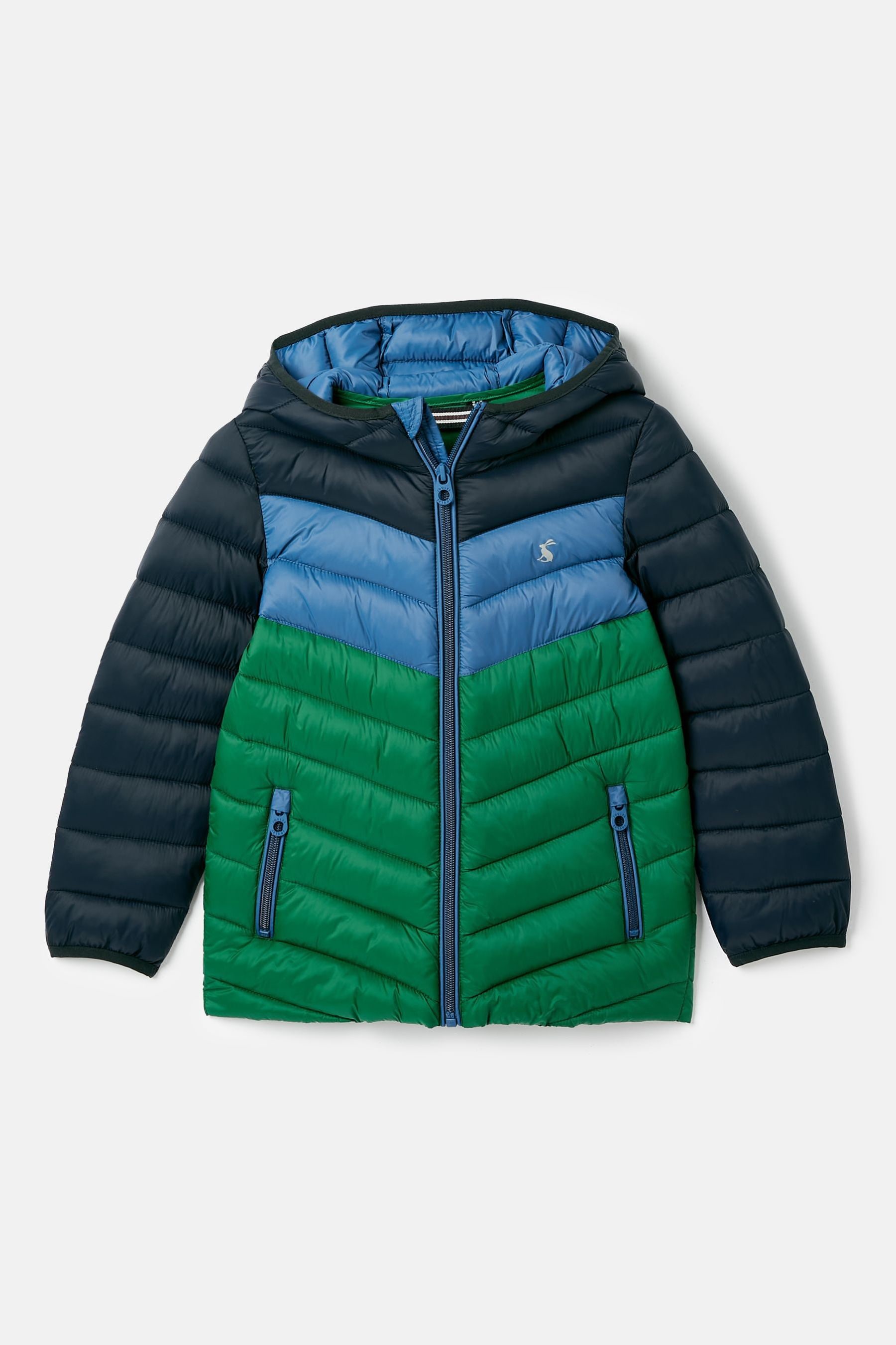 Buy Joules Kids Cairn Blue Green Showerproof Padded Coat from Next USA