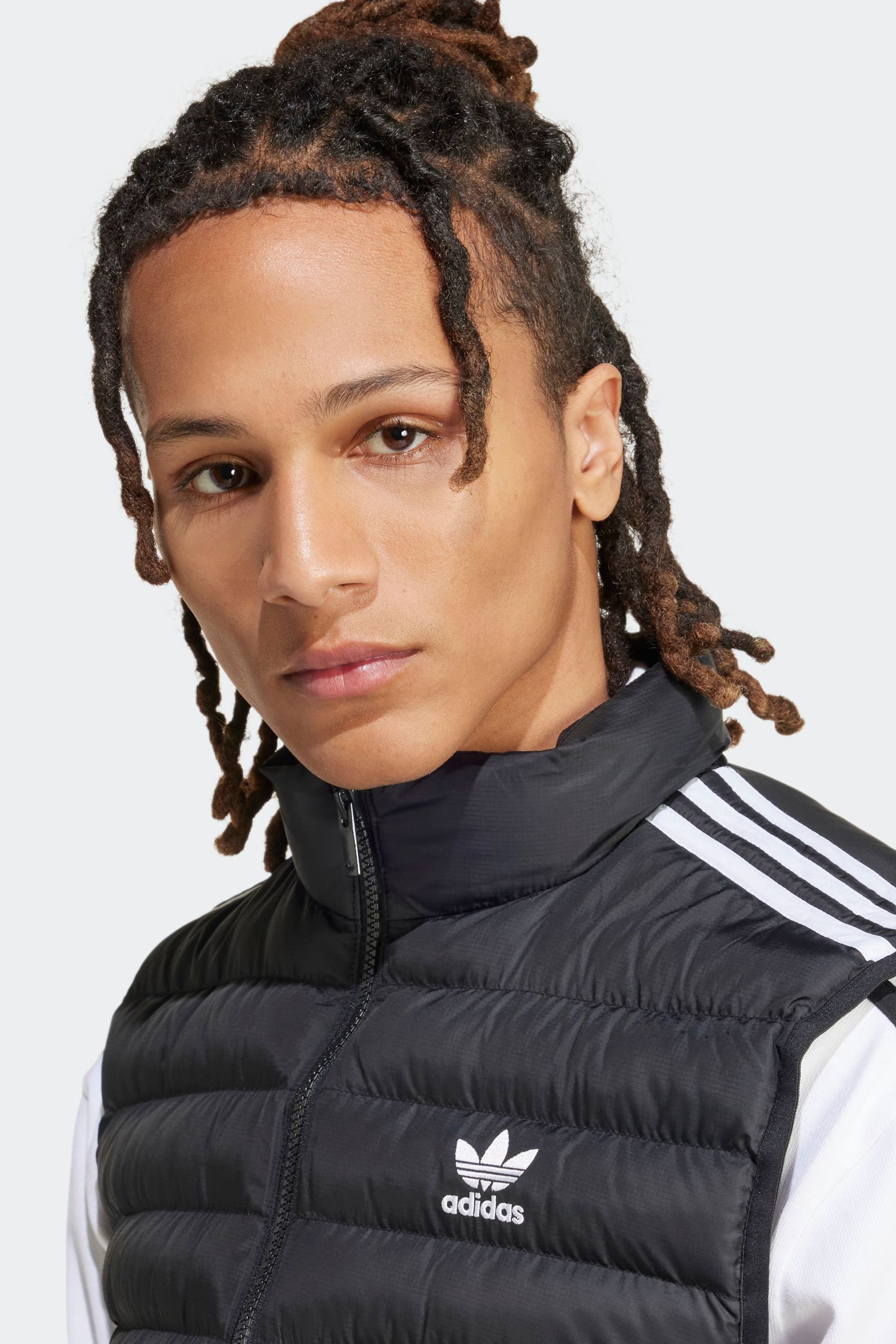 Buy adidas Black Originals Padded Gilet from Next Luxembourg