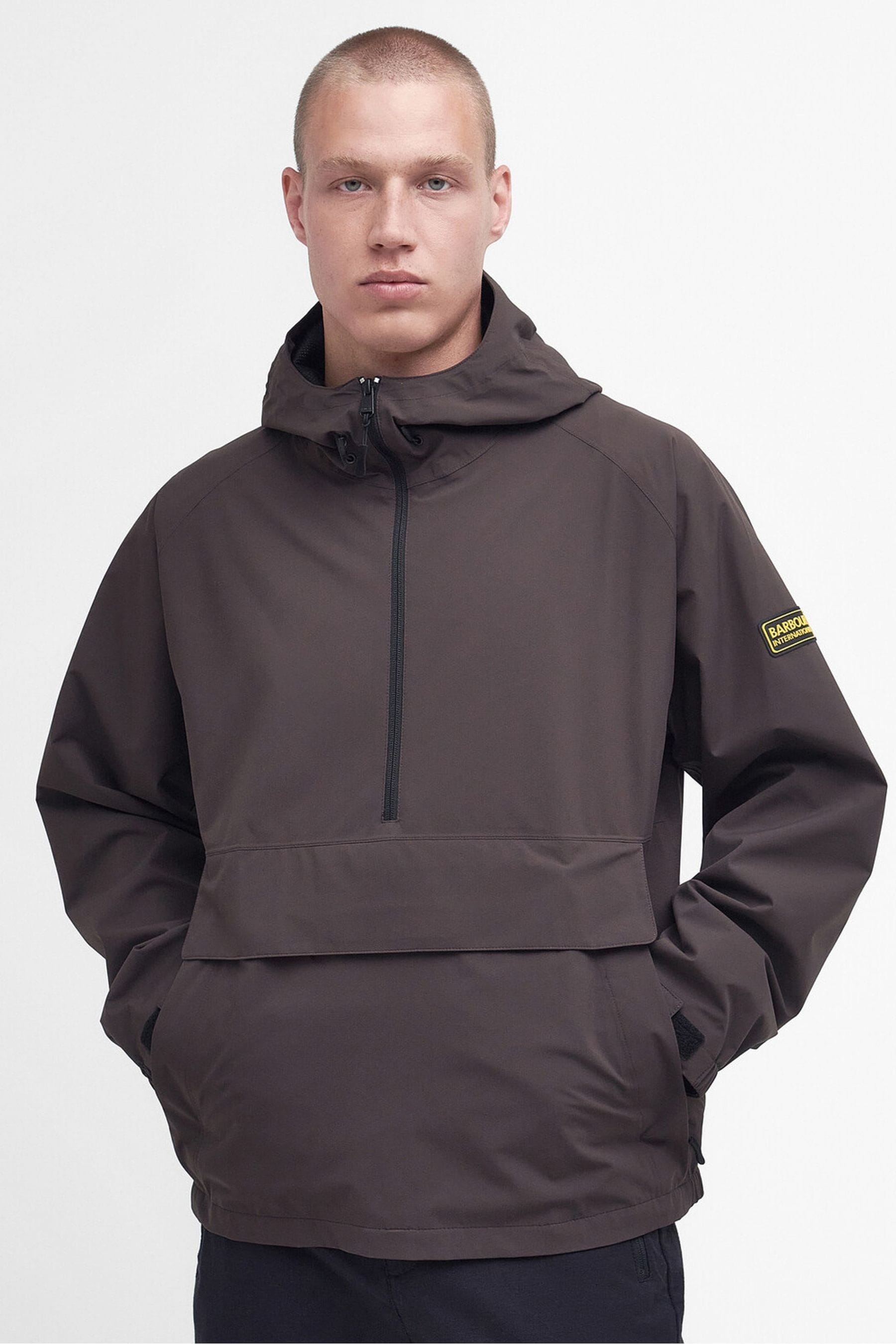 Barbour International Future Waterproof Overhead Chocolate Brown Jacket
