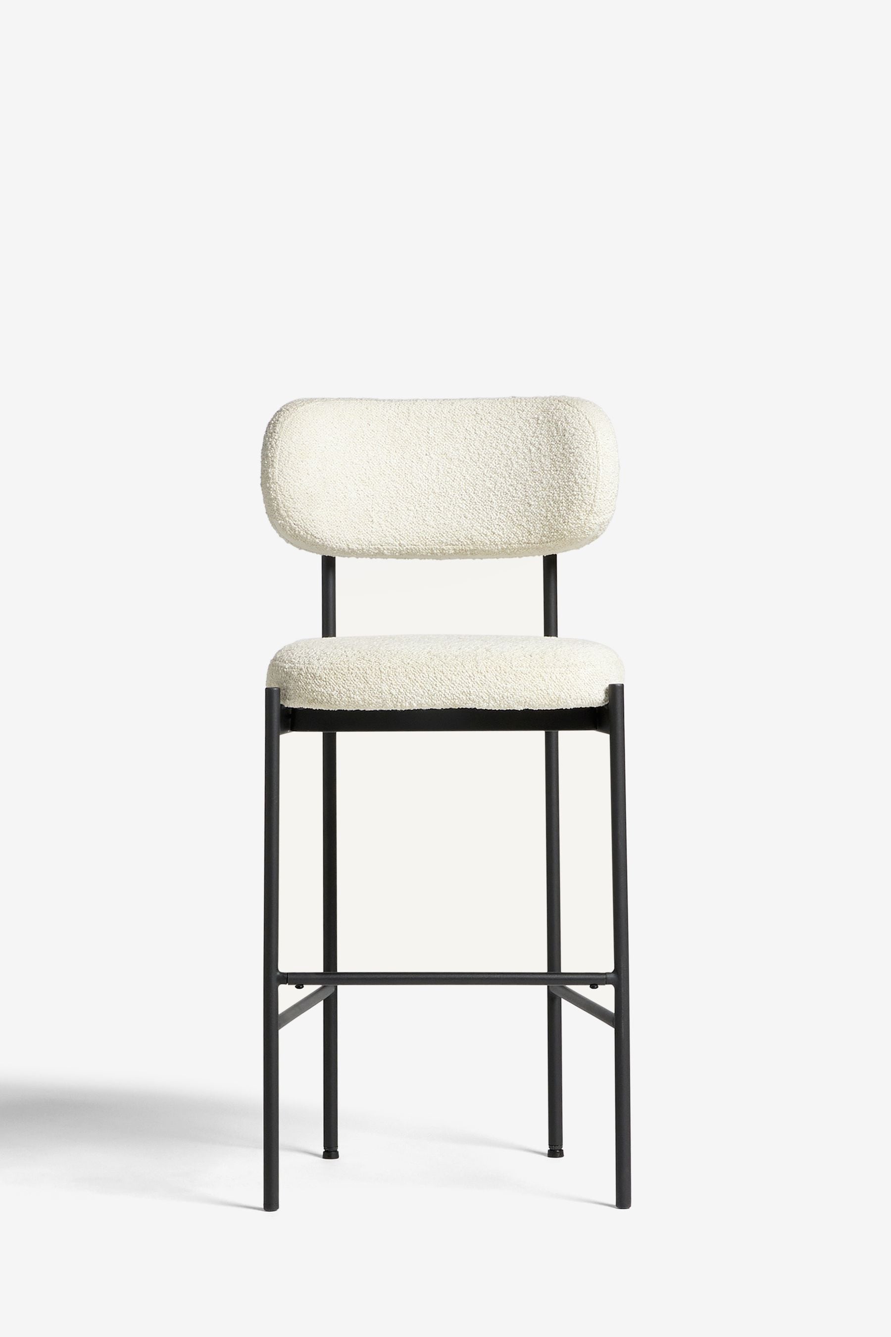 Boucle store bar stool