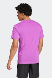 adidas Purple 100% Cotton Train Essentials Feelready Training T-Shirt - Image 2 of 7