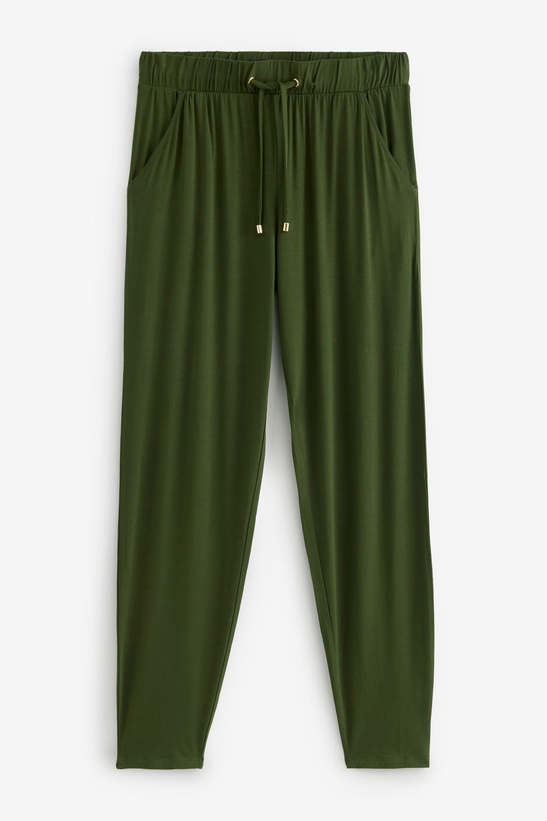 Buy Dark Khaki Green Jersey Joggers from the Next UK online shop