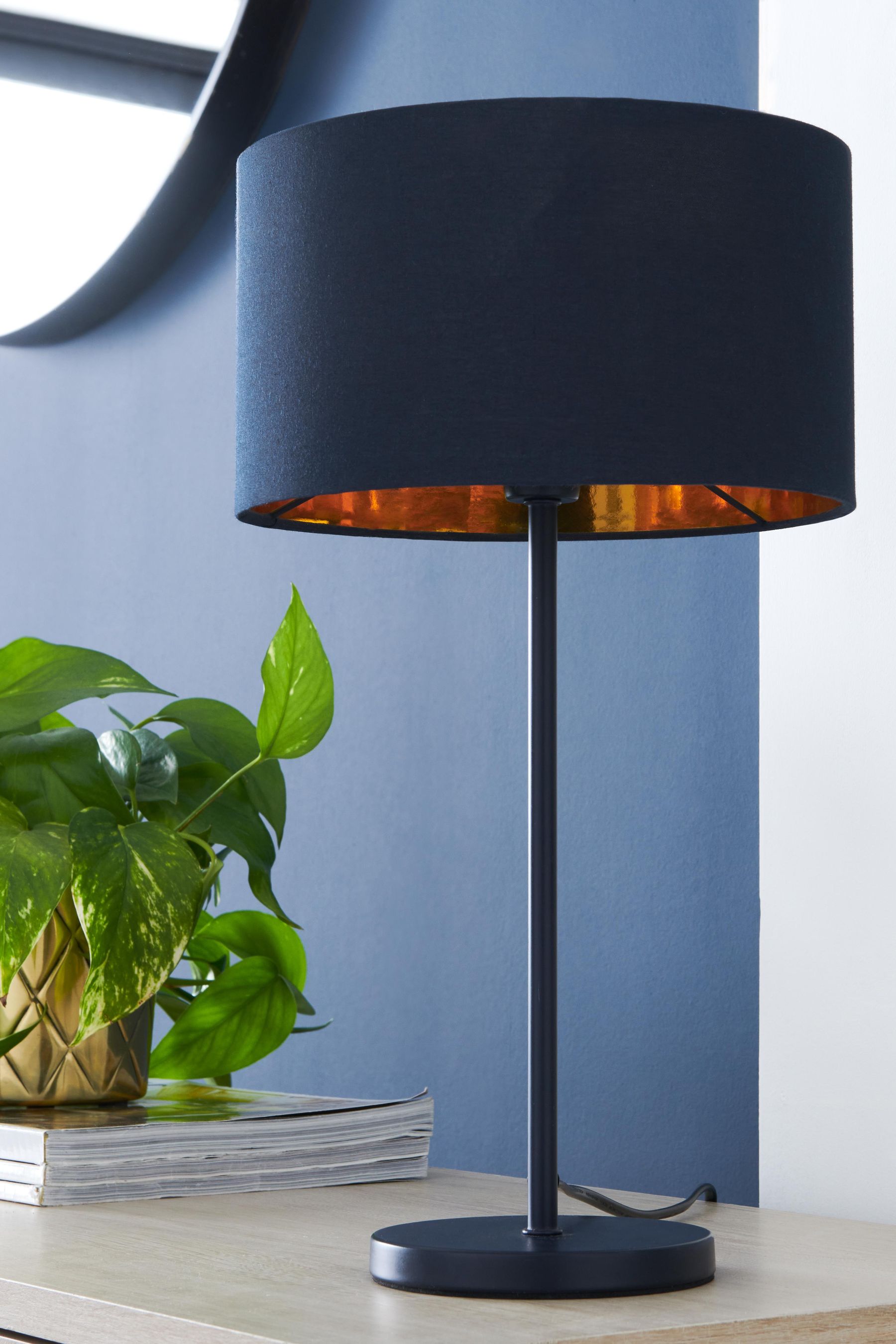 Buy Navy Rico Table Lamp from the Next UK online shop