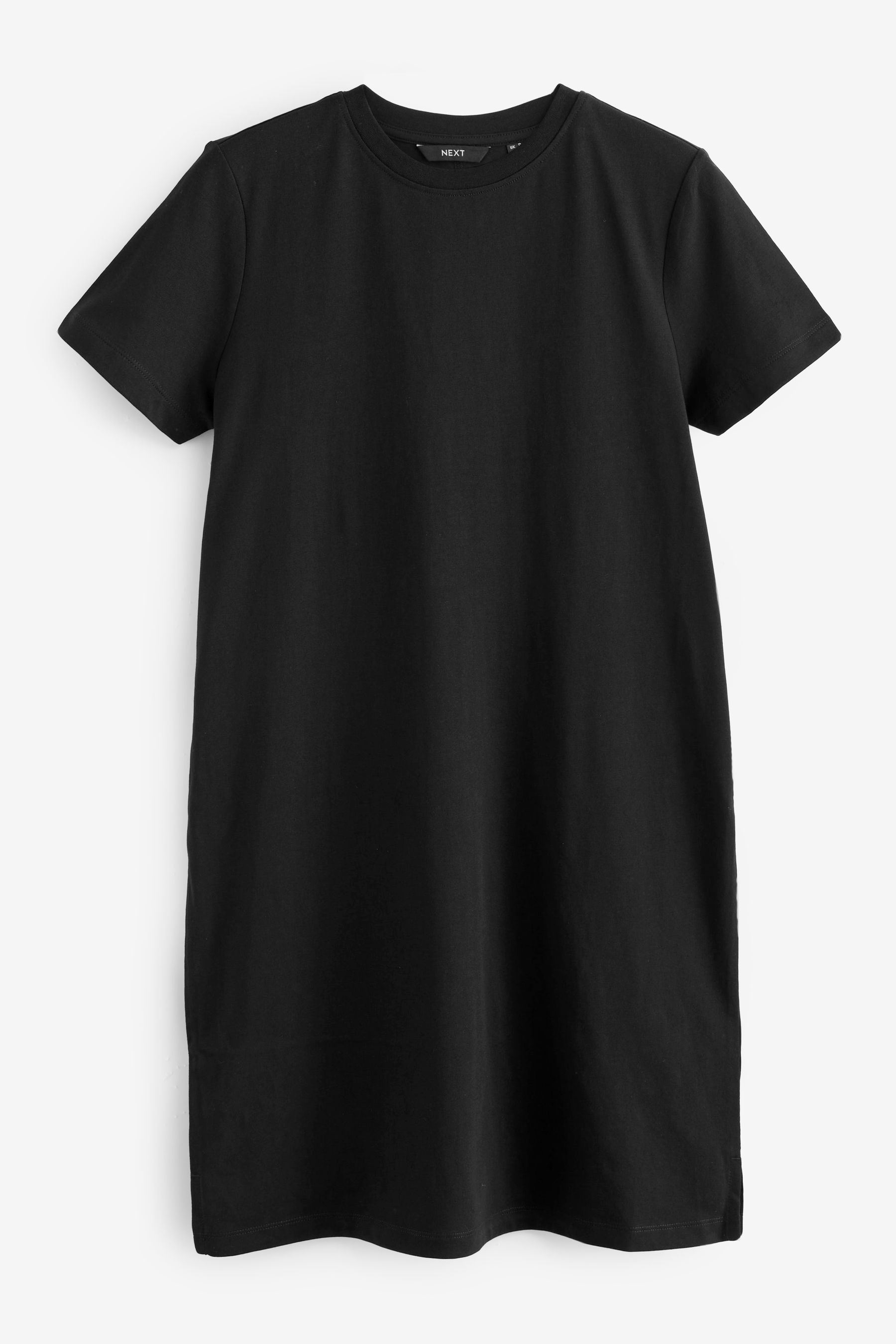 2 Pack Monochrome Black Crew Neck Short Sleeve T Shirt Dress