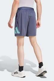 adidas Blue Train Essentials Logo Training Shorts - Image 2 of 6