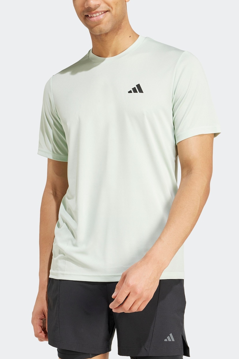 adidas Light Green Train Essentials Training T-Shirt - Image 6 of 7