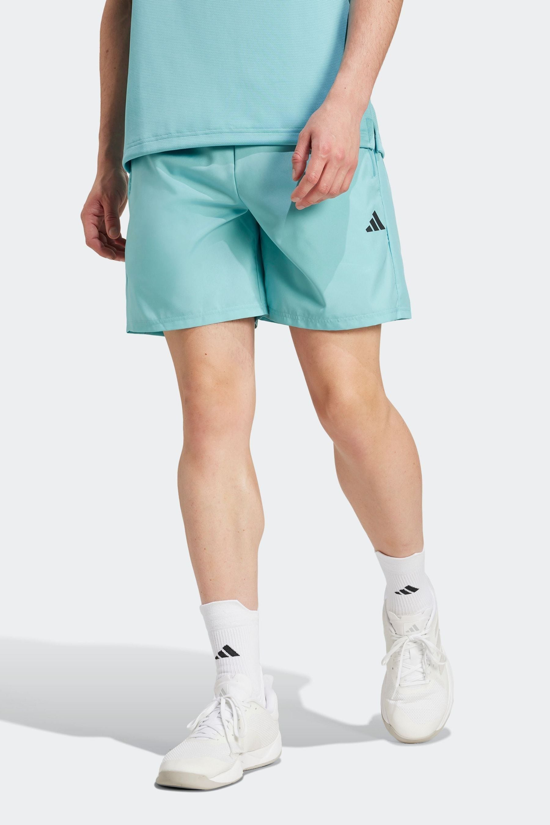 Buy adidas Green Train Essentials Woven Training Shorts from Next Luxembourg
