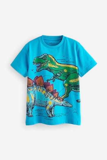 Multi Dino Graphic T-Shirts 3 Pack (3-16yrs)